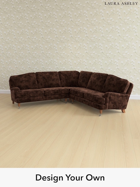 Kingsley Velvet/Chestnut Brown Lynden By Laura Ashley (E21947) | £2,850