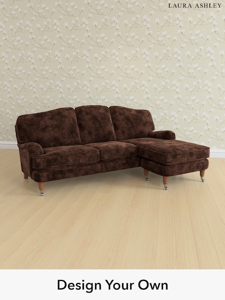 Kingsley Velvet/Chestnut Brown Lynden By Laura Ashley (E21947) | £2,400