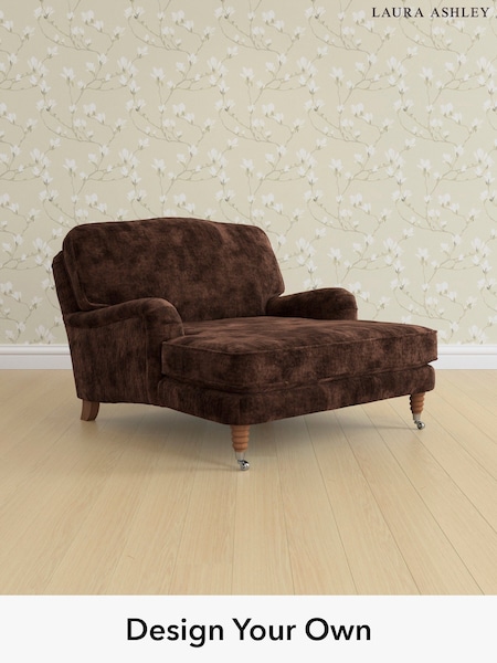 Kingsley Velvet/Chestnut Brown Lynden By Laura Ashley (E21947) | £1,200