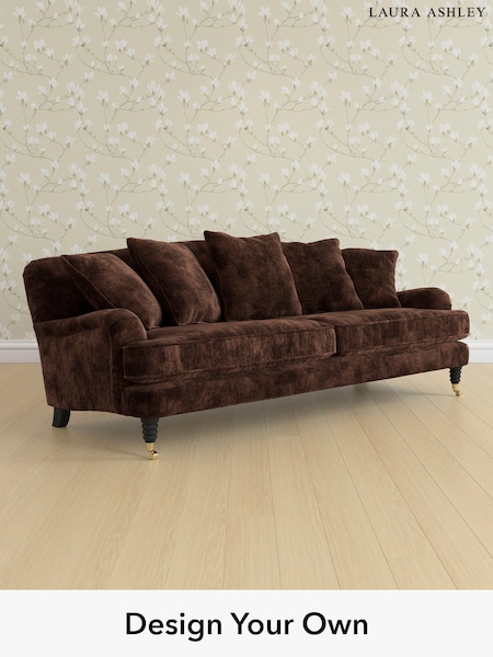 Kingsley Velvet/Chestnut Brown Lynden Scatter Back By Laura Ashley (E21948) | £1,650