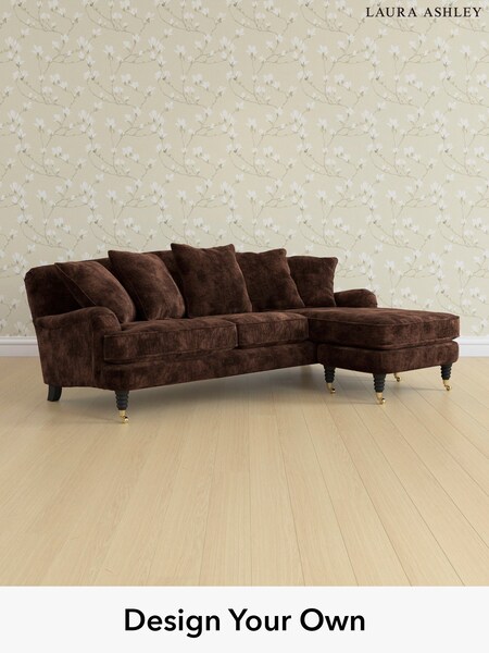 Kingsley Velvet/Chestnut Brown Lynden Scatter Back By Laura Ashley (E21948) | £2,525