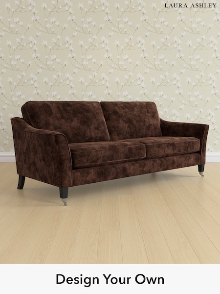 Kingsley Velvet/Chestnut Brown Marford By Laura Ashley (E21949) | £1,450