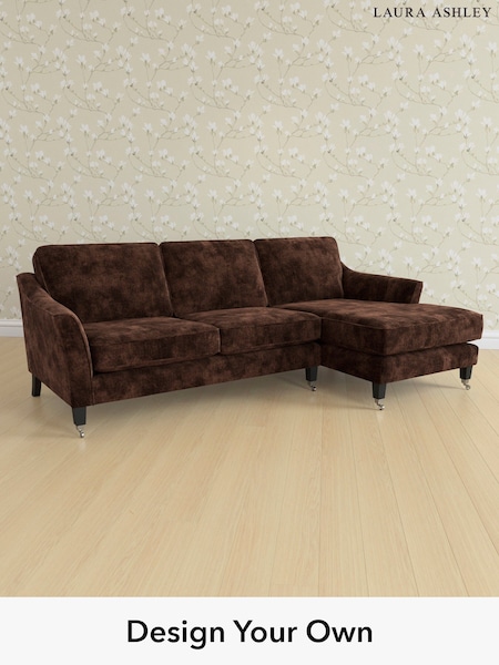 Kingsley Velvet/Chestnut Brown Marford By Laura Ashley (E21949) | £2,150