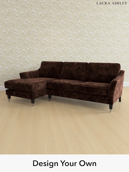 Kingsley Velvet/Chestnut Brown Marford By Laura Ashley (E21949) | £2,150