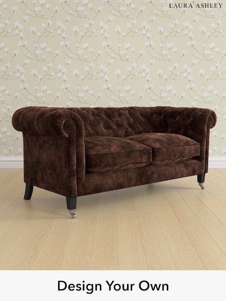Kingsley Velvet/Chestnut Brown Penarth By Laura Ashley (E21952) | £1,600