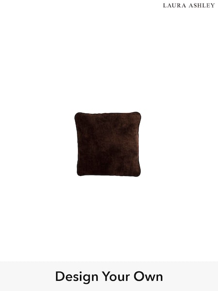 Kingsley Velvet/Chestnut Brown Upholstery Cushions By Laura Ashley (E21954) | £55
