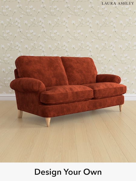 Kingsley Velvet/Terracotta Orange Beaumaris By Laura Ashley (E21956) | £1,400