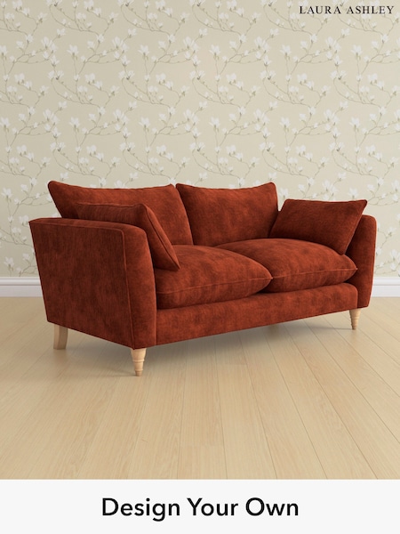Kingsley Velvet/Terracotta Orange Casterton By Laura Ashley (E21957) | £1,400