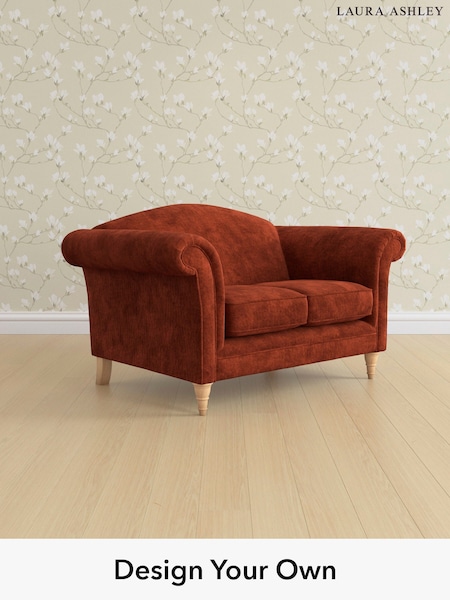 Kingsley Velvet/Terracotta Orange Gloucester By Laura Ashley (E21962) | £1,200