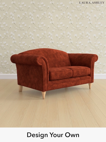Kingsley Velvet/Terracotta Orange Gloucester By Laura Ashley (E21962) | £1,300