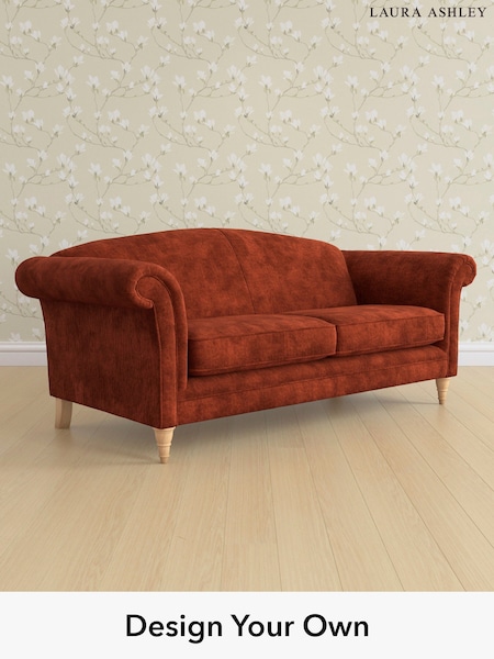 Kingsley Velvet/Terracotta Orange Gloucester By Laura Ashley (E21962) | £1,500