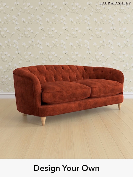 Kingsley Velvet/Terracotta Orange Hathersage By Laura Ashley (E21963) | £1,900