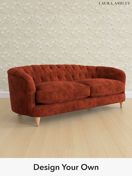 Kingsley Velvet/Terracotta Orange Hathersage By Laura Ashley (E21963) | £2,000