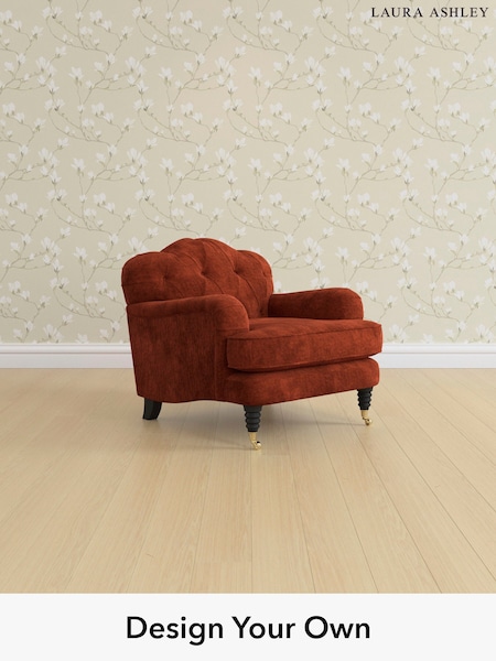 Kingsley Velvet/Terracotta Orange Havering By Laura Ashley (E21964) | £1,050