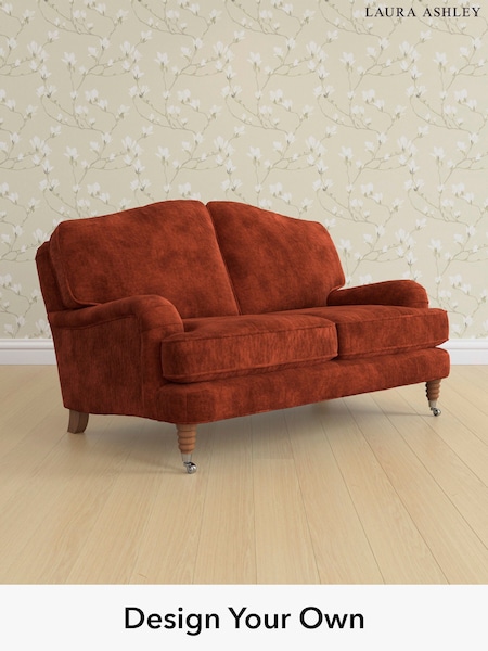 Kingsley Velvet/Terracotta Orange Lynden By Laura Ashley (E21966) | £1,250