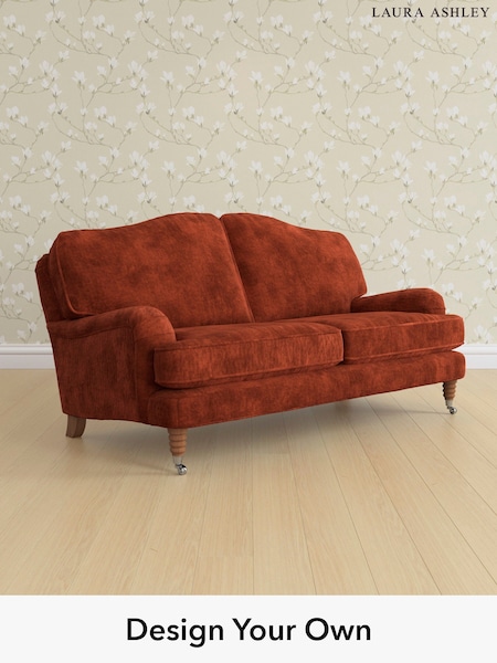 Kingsley Velvet/Terracotta Orange Lynden By Laura Ashley (E21966) | £1,350