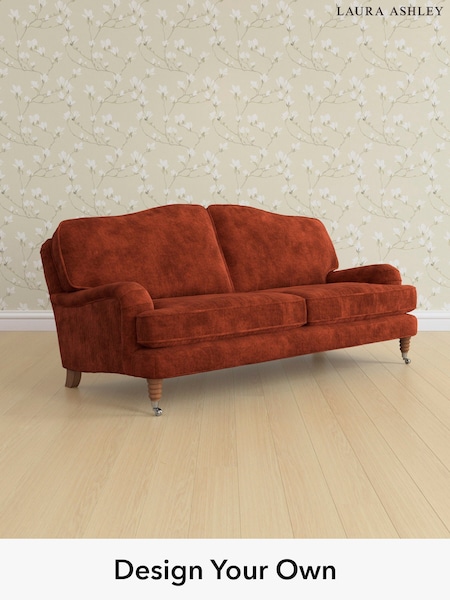 Kingsley Velvet/Terracotta Orange Lynden By Laura Ashley (E21966) | £1,450