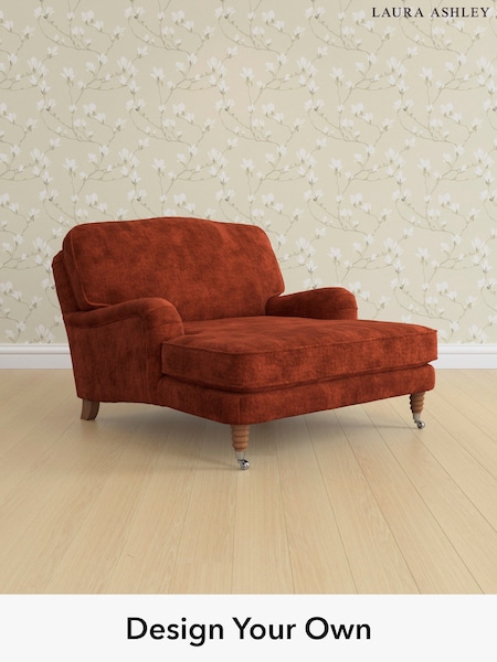 Kingsley Velvet/Terracotta Orange Lynden By Laura Ashley (E21966) | £1,200