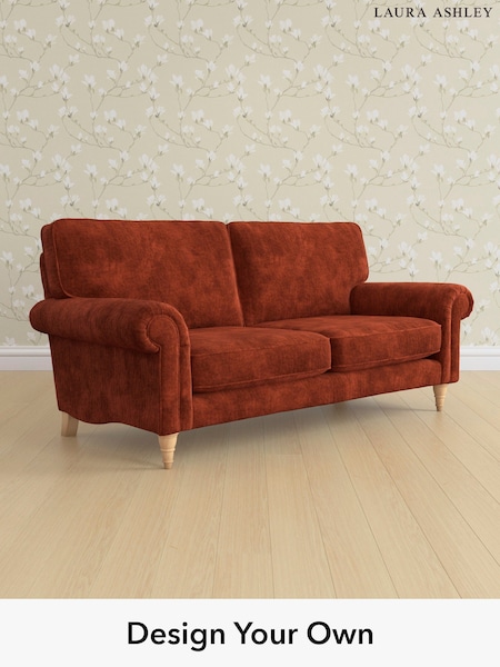 Kingsley Velvet/Terracotta Orange Kingston By Laura Ashley (E21967) | £1,400