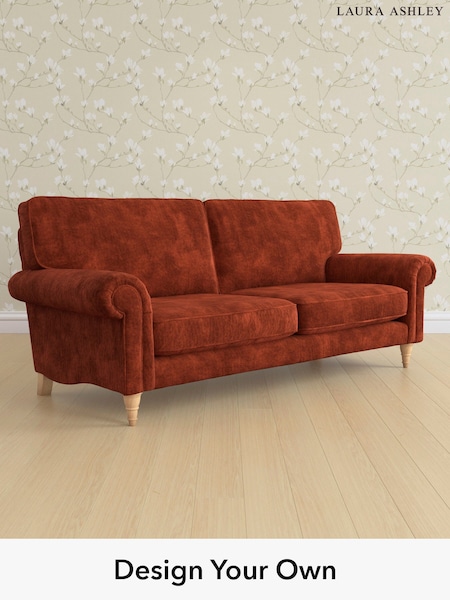 Kingsley Velvet/Terracotta Orange Kingston By Laura Ashley (E21967) | £1,500