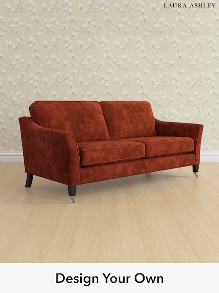 Kingsley Velvet/Terracotta Orange Marford By Laura Ashley (E21968) | £1,350