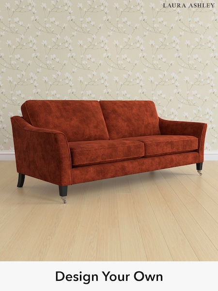 Kingsley Velvet/Terracotta Orange Marford By Laura Ashley (E21968) | £1,450