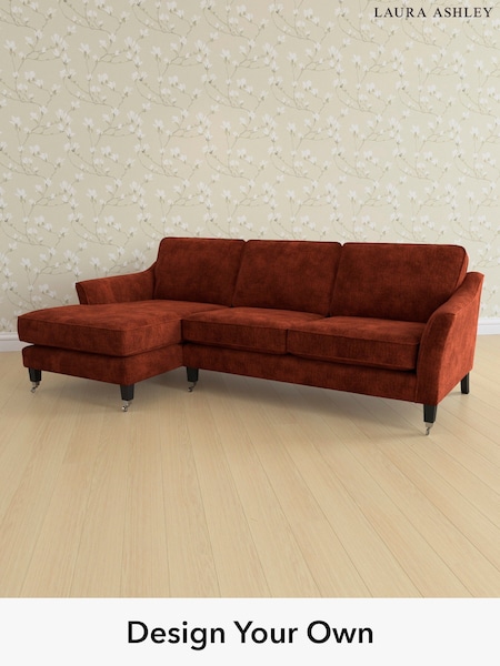 Kingsley Velvet/Terracotta Orange Marford By Laura Ashley (E21968) | £2,150