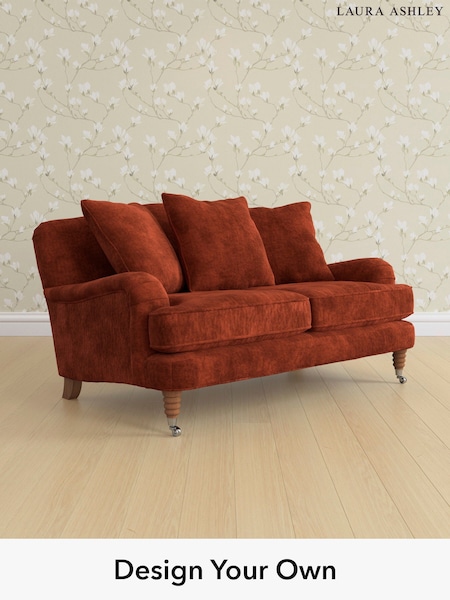 Kingsley Velvet/Terracotta Orange Lynden Scatter Back By Laura Ashley (E21969) | £1,350