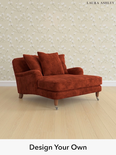 Kingsley Velvet/Terracotta Orange Lynden Scatter Back By Laura Ashley (E21969) | £1,250