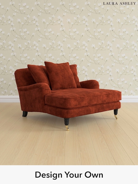 Kingsley Velvet/Terracotta Orange Lynden Scatter Back By Laura Ashley (E21969) | £1,250
