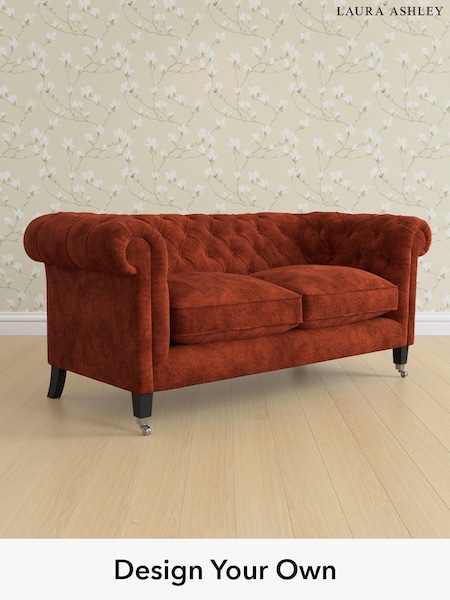 Kingsley Velvet/Terracotta Orange Penarth By Laura Ashley (E21973) | £1,600