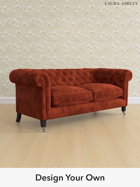 Kingsley Velvet/Terracotta Orange Penarth By Laura Ashley (E21973) | £1,700