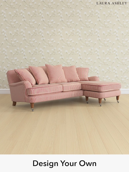 Lyme Regis/Cranberry Red Lynden Scatter Back By Laura Ashley (E21986) | £2,625