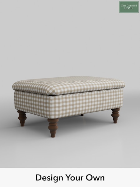 Bracken Gingham Check/Natural Lamont By Nina Campbell (E22004) | £450
