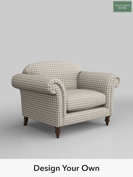 Bracken Gingham Check/Natural Lamont By Nina Campbell (E22004) | £1,050