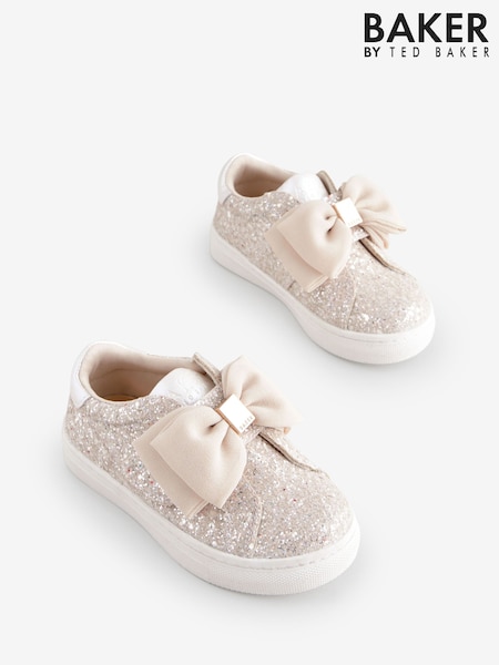 Baker by Ted Baker Girls Organza Bow Trainers (E22154) | £40