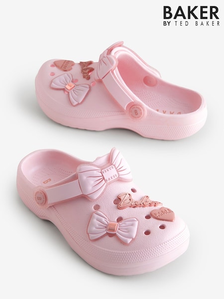 Baker by Ted Baker Girls Clogs with Ankle Strap and Bow (E22161) | £28