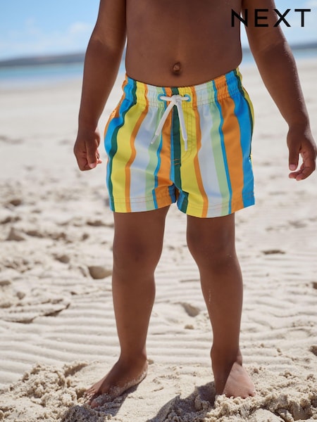 Multicoloured Stripe Swim Shorts (3mths-7yrs) (E22282) | £6 - £10