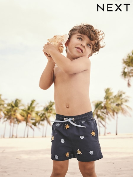 Navy Blue Swim Shorts (3mths-7yrs) (E22283) | £8 - £12