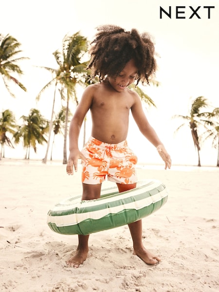 Orange/Neutral Swim Shorts (3mths-7yrs) (E22284) | £6 - £10