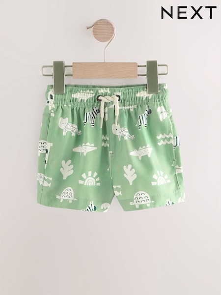 Sage Green Swim Shorts (3mths-7yrs) (E22294) | £6 - £10