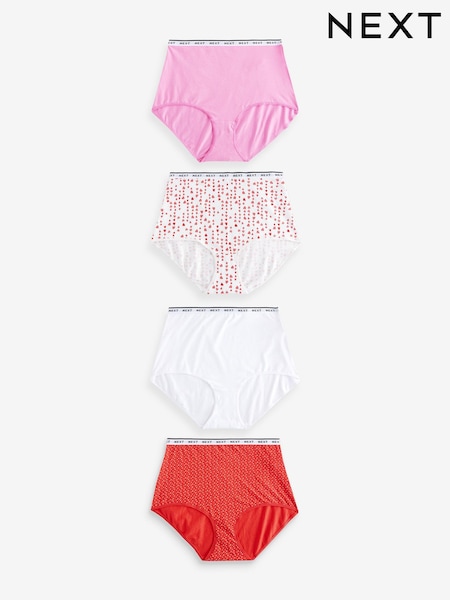 Valentines Full Brief Logo Knickers 4 Pack (E22774) | £19