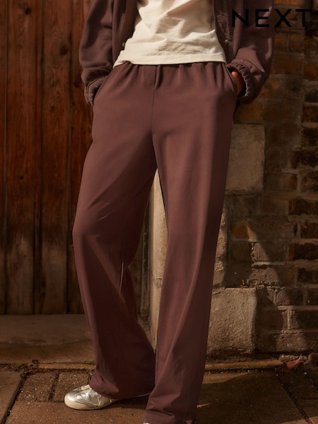 Chocolate Brown Ultra-Soft Modal Trousers (E22861) | £34