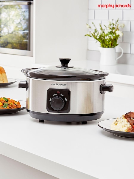 Morphy Richards Stainless Steel 3.5L Slow Cooker (E22978) | £35