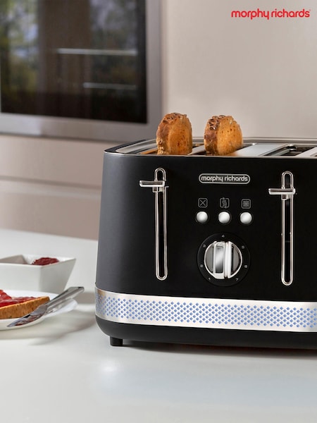 Morphy Richards Black Illumination 4 Slice Toaster (E23010) | £65