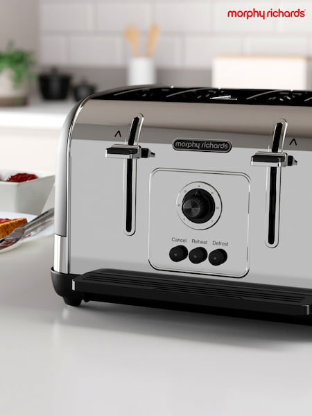 Morphy Richards Black Venture 4 Slice Toaster (E23252) | £65