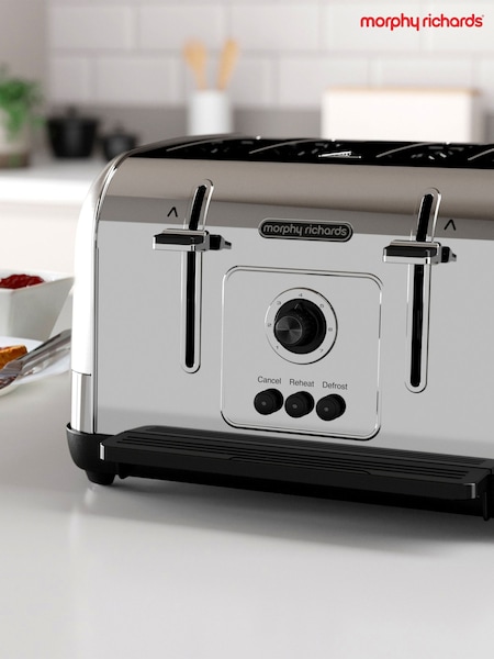 Morphy Richards Brushed Silver Venture 4 Slice Toaster (E23259) | £65