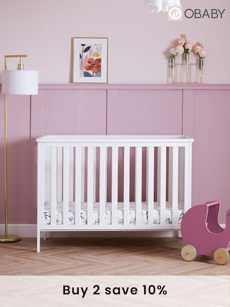 Obaby Evie White Small Cot Bed (E23956) | £220
