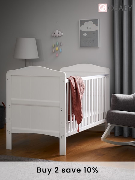 Obaby White Whitby Cot Bed (E23957) | £200
