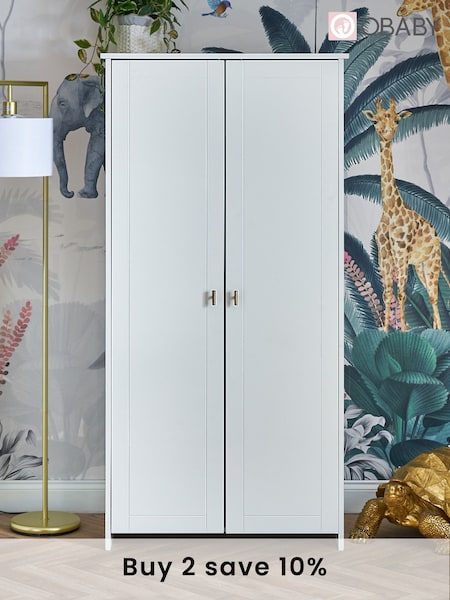 Obaby Evie White Double Wardrobe (E23963) | £320